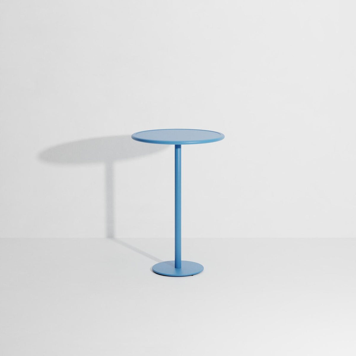 Table haute ronde Week-End de Studio Brichet-Ziegler - Petite Friture-Bleu Ciel-The Woods Gallery