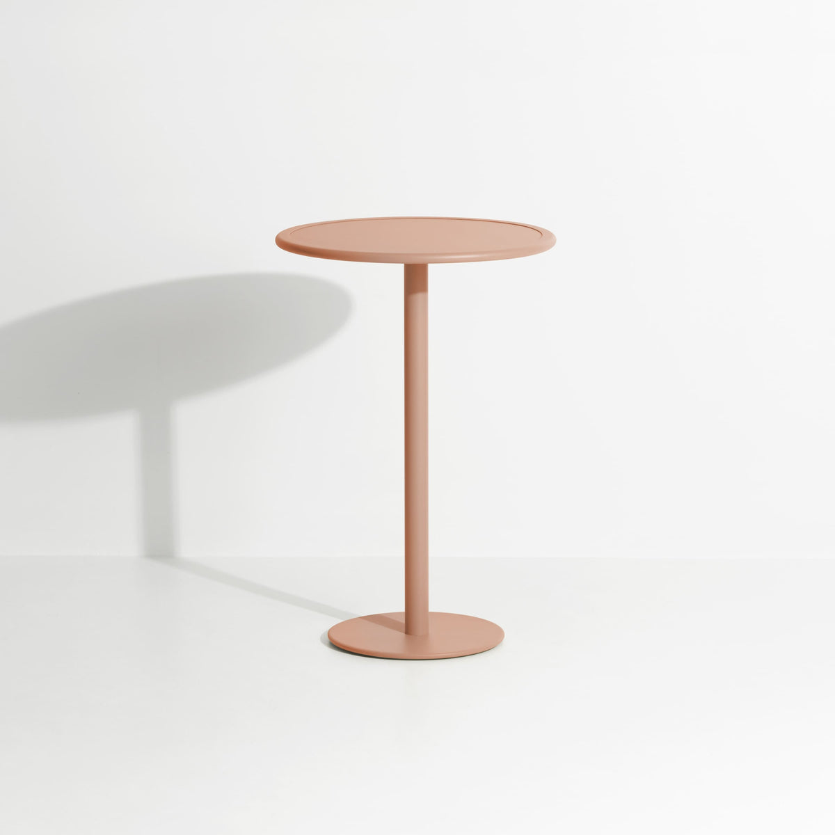 Table haute ronde Week-End de Studio Brichet-Ziegler - Petite Friture-Blush-The Woods Gallery