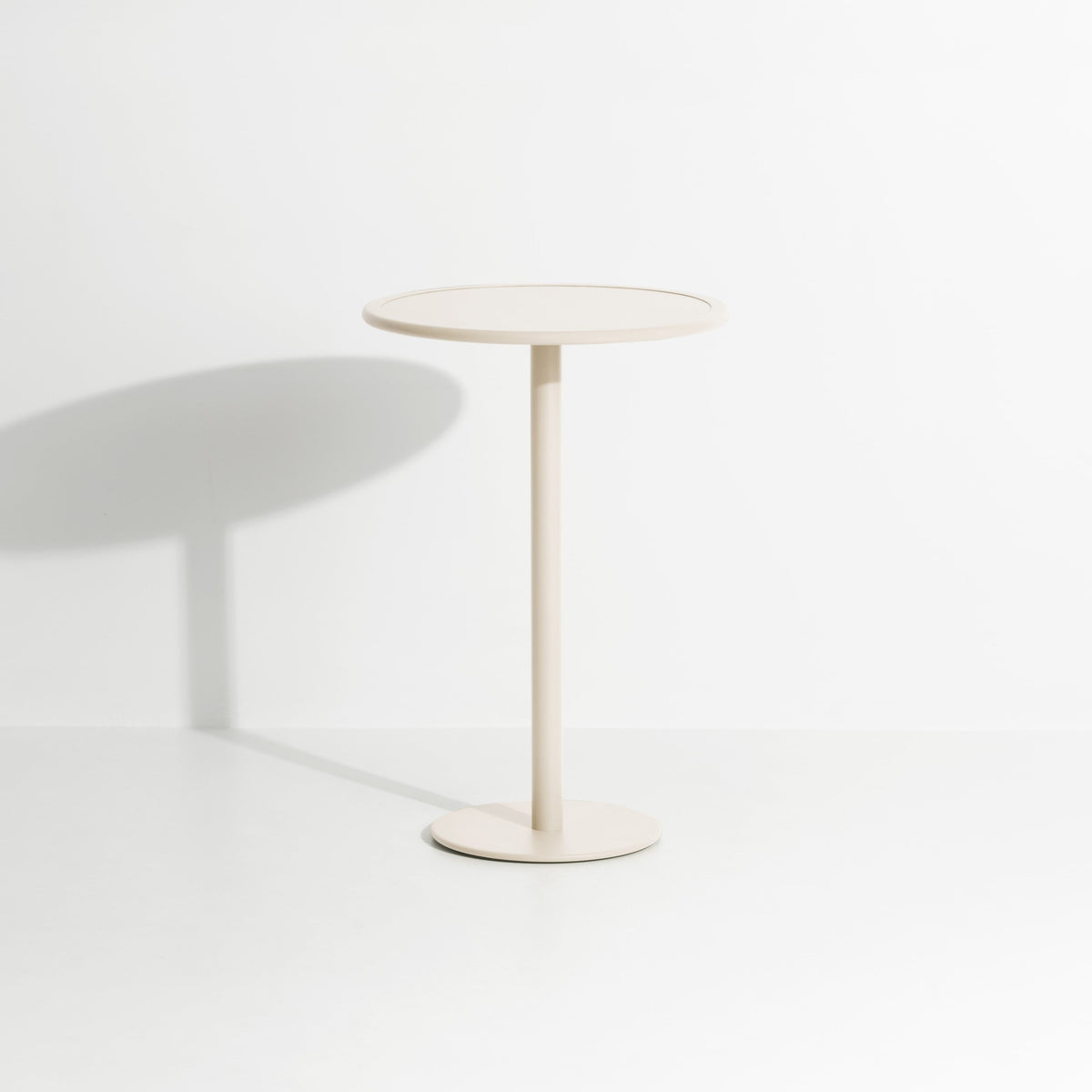 Table haute ronde Week-End de Studio Brichet-Ziegler - Petite Friture-Ivoire-The Woods Gallery