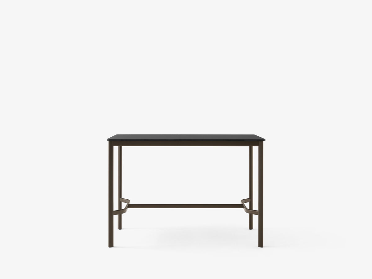 Table mange-debout Drip HW112 de Hee Welling - &Tradition-Noir-Linoléum Burgundy 4154-The Woods Gallery