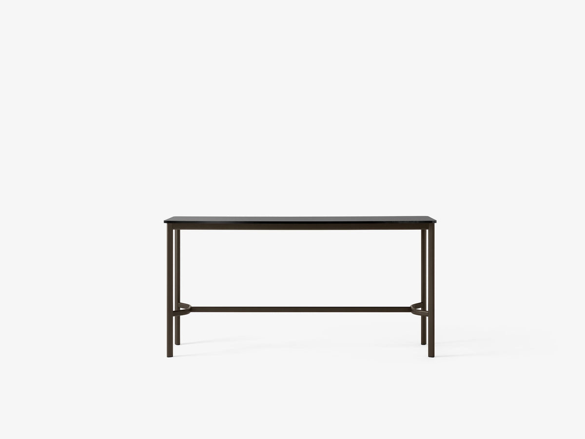 Table mange-debout Drip HW61 de Hee Welling - &Tradition-Noir-Linoléum Burgundy 4154-The Woods Gallery