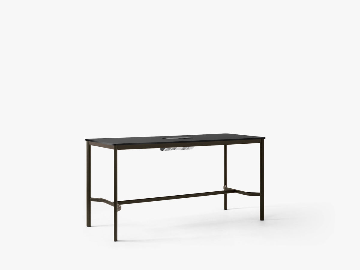 Table mange-debout Drip HW62 de Hee Welling - &Tradition-Noir-Linoléum Burgundy 4154-The Woods Gallery