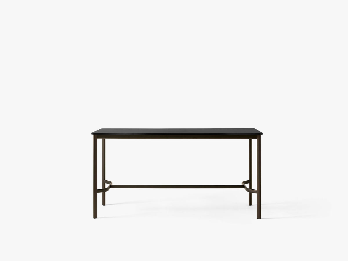 Table mange-debout Drip HW62 de Hee Welling - &Tradition-Noir-Linoléum Burgundy 4154-The Woods Gallery