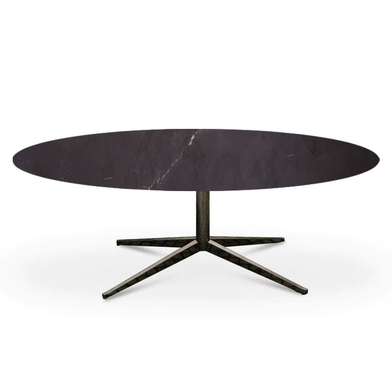 Table ovale en marbre Marquinia de Florence Knoll - 200 x 120 cm - Knoll - Vintage-The Woods Gallery