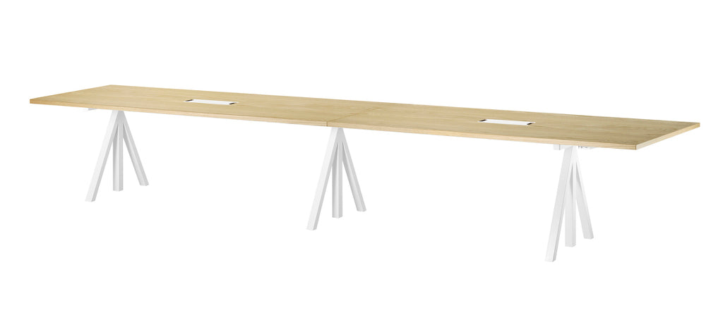 Tables de conférence ajustables L360- String Furniture-Chêne-The Woods Gallery