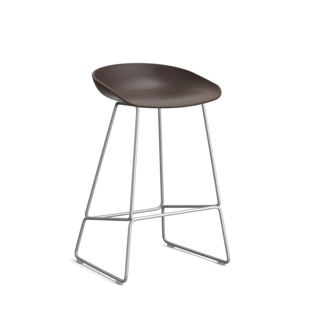 Tabouret About a stool AAS 38 par Hee Welling - Hay-Pieds en acier-1-Bordeaux-The Woods Gallery