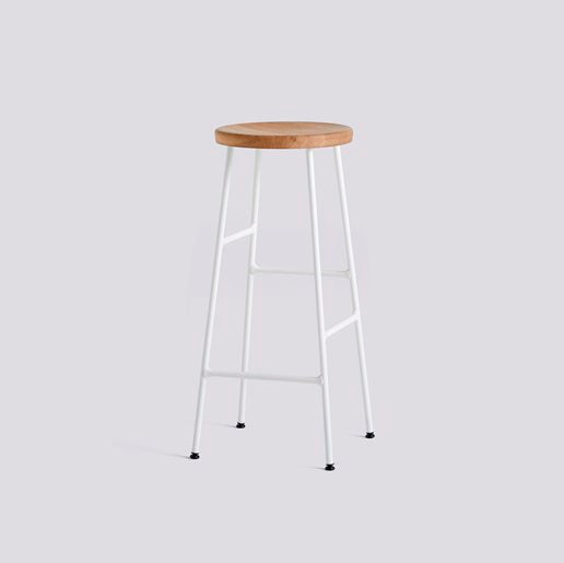 Tabouret Cornet High par Jonas Trampedach - Hay-Blanc Assise Bois-The Woods Gallery