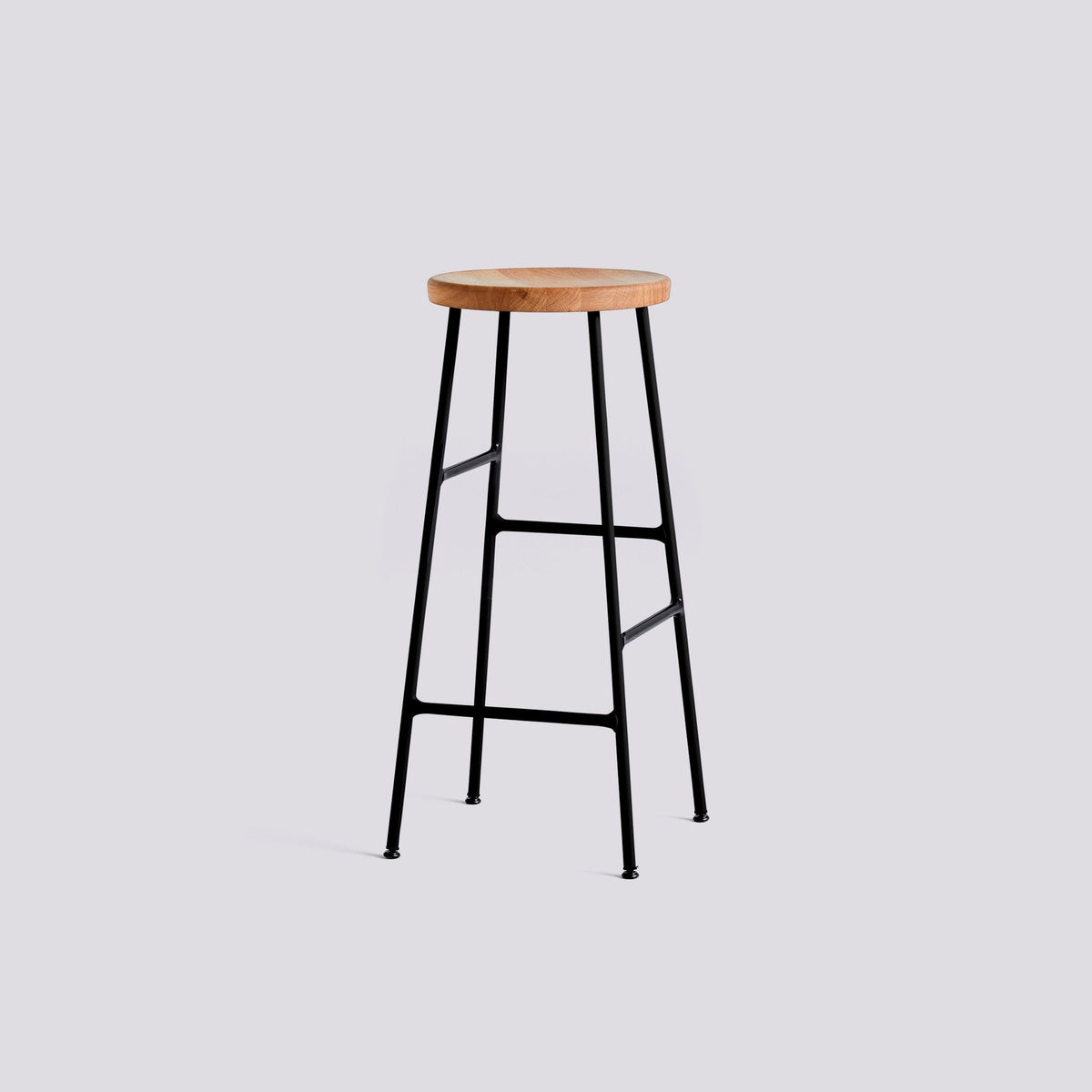 Tabouret Cornet High par Jonas Trampedach - Hay-Noir Assise Bois-The Woods Gallery