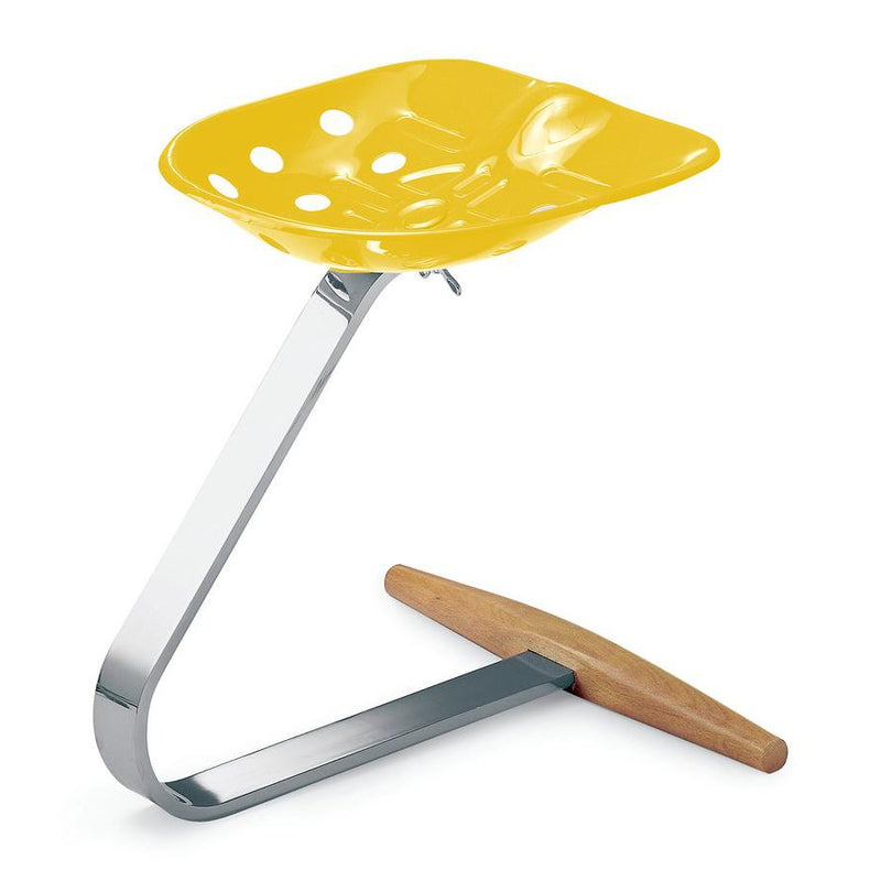 Tabouret Mezzadro de Achille et Pier Giacomo Castiglioni - Zanotta-Jaune-The Woods Gallery