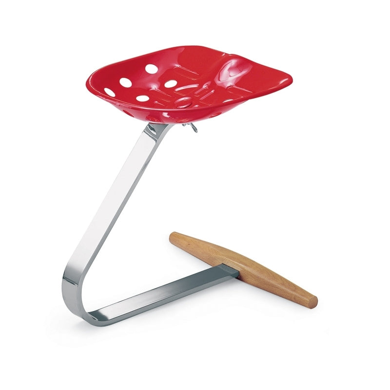 Tabouret Mezzadro de Achille et Pier Giacomo Castiglioni - Zanotta-Rouge-The Woods Gallery
