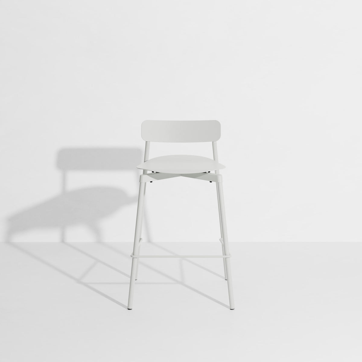 Tabouret de bar Fromme 65 cm de Tom Chung - Petite Friture-Gris perle-The Woods Gallery