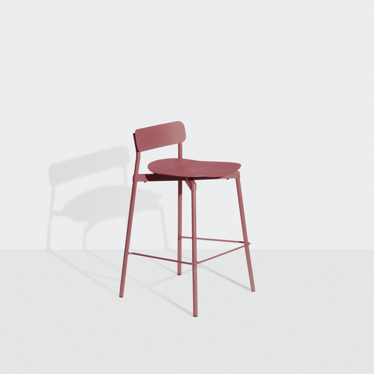 Tabouret de bar Fromme 65 cm de Tom Chung - Petite Friture-Noir-The Woods Gallery