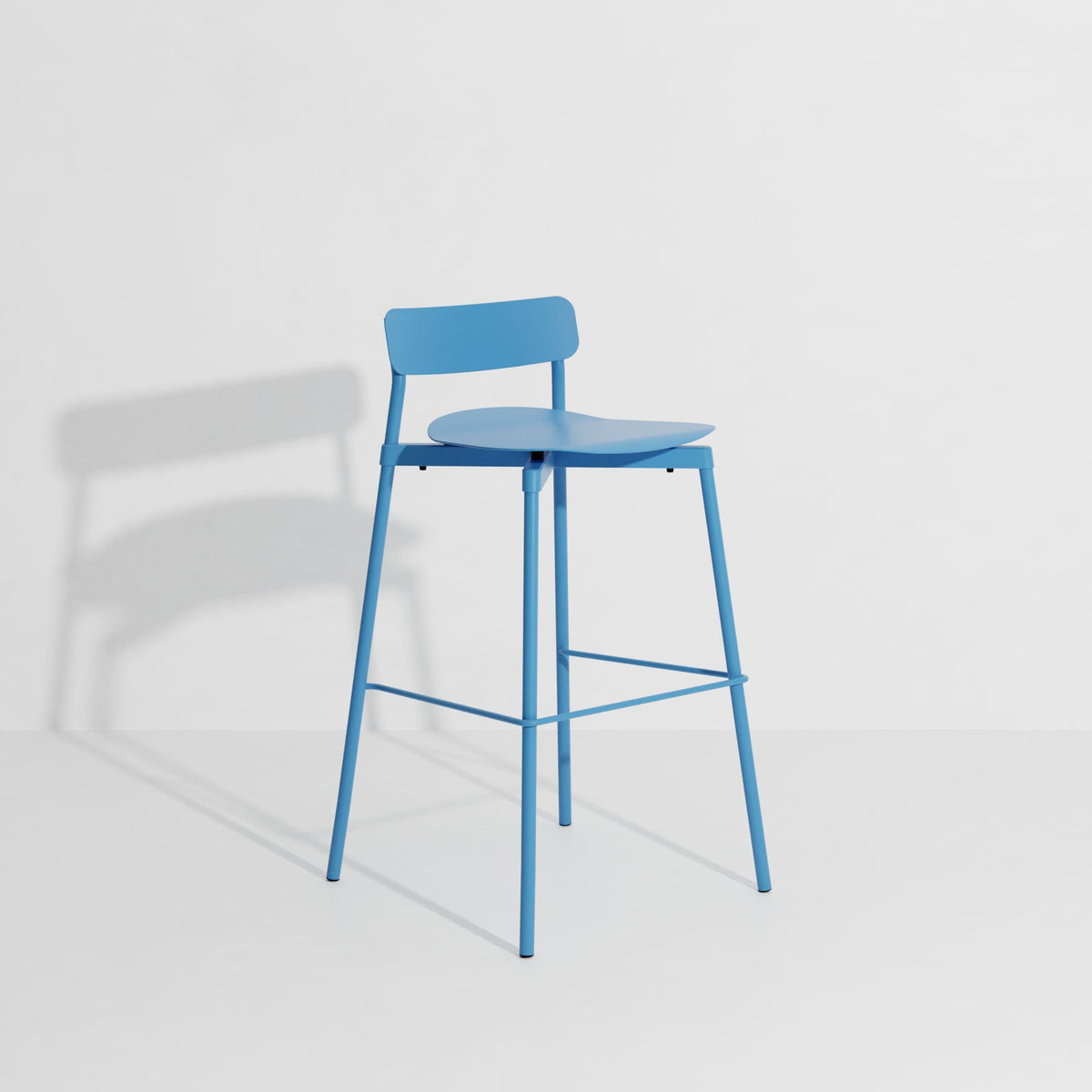 Tabouret de bar Fromme 75 cm de Tom Chung - Petite Friture-Bleu Ciel-The Woods Gallery
