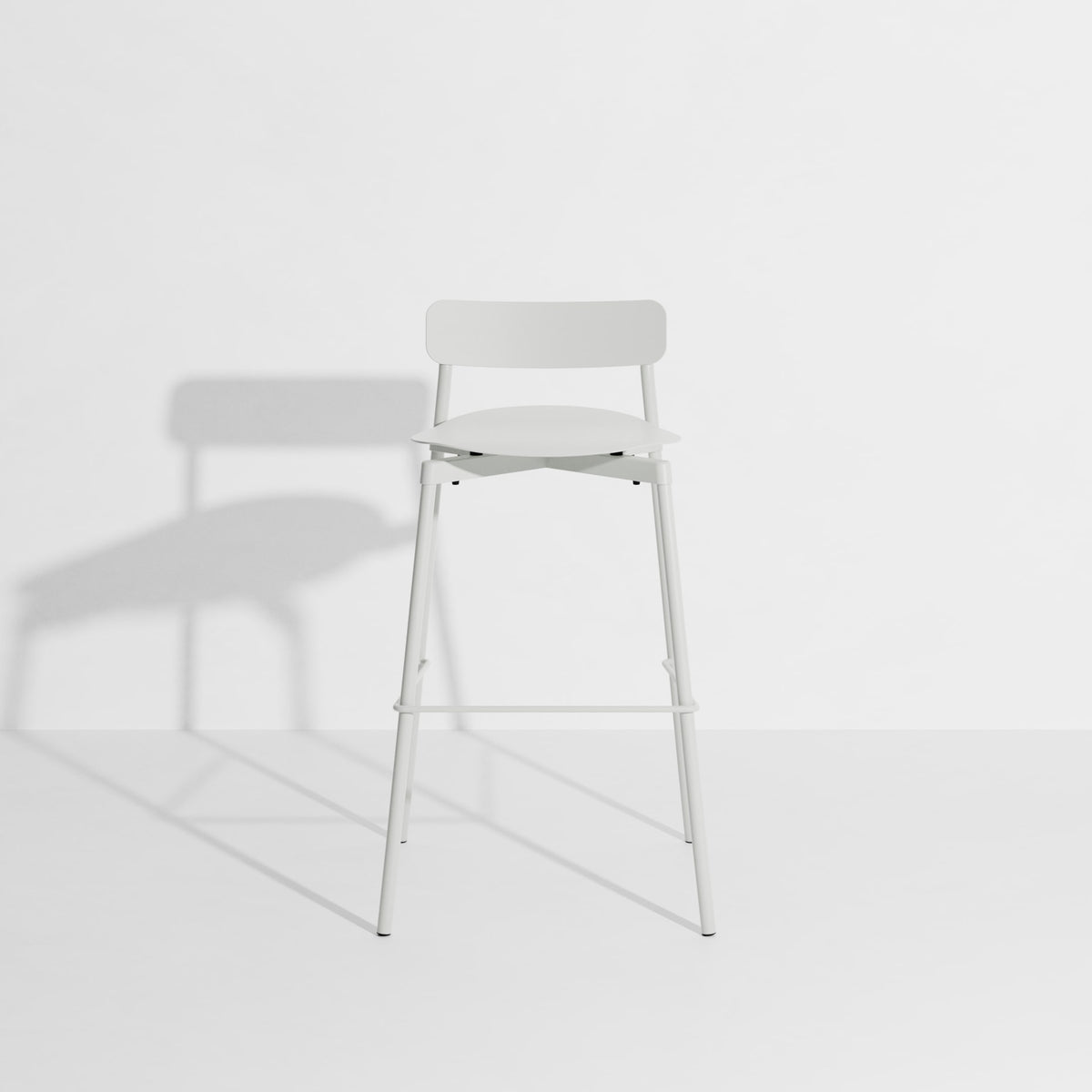 Tabouret de bar Fromme 75 cm de Tom Chung - Petite Friture-Gris perle-The Woods Gallery