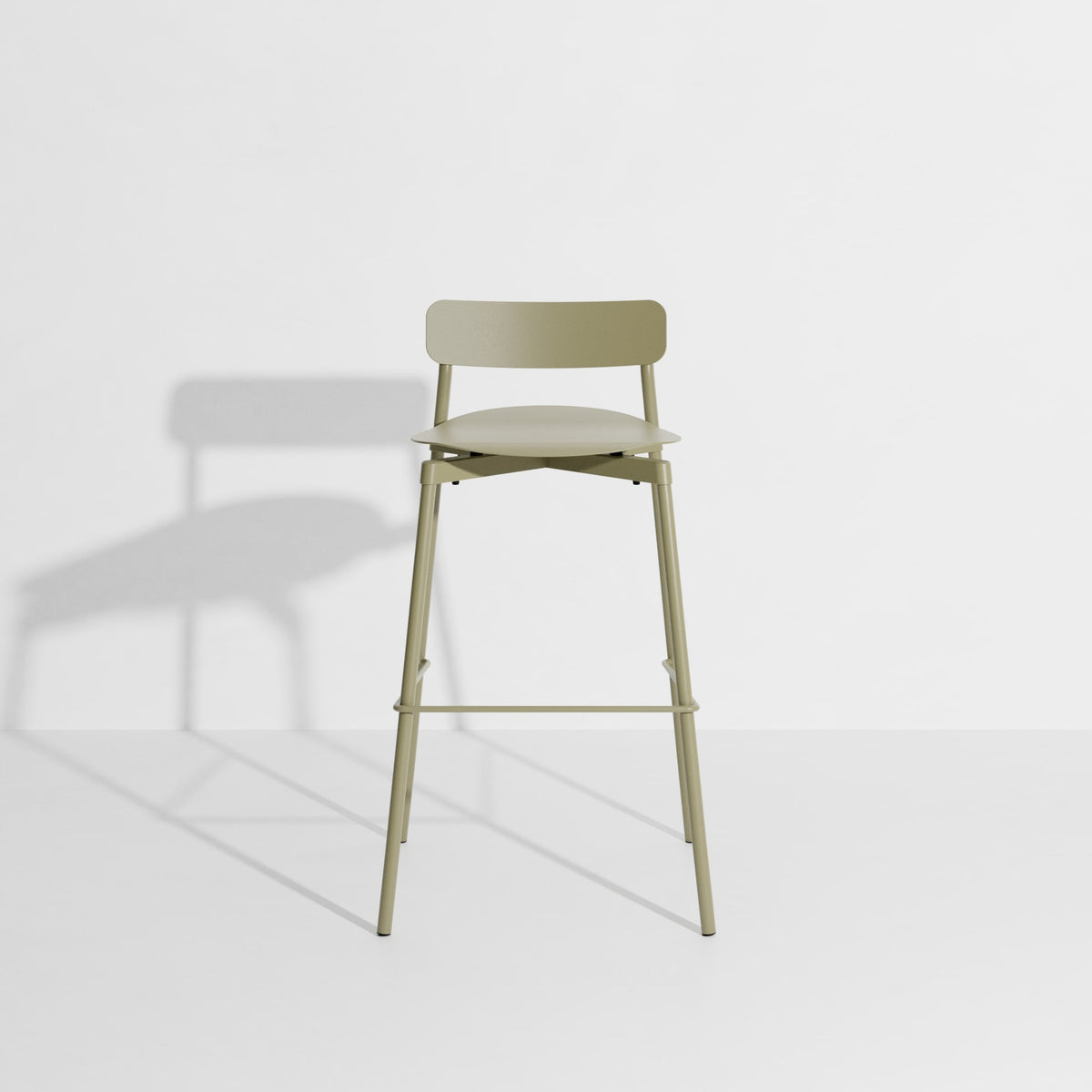 Tabouret de bar Fromme 75 cm de Tom Chung - Petite Friture-Vert jade-The Woods Gallery
