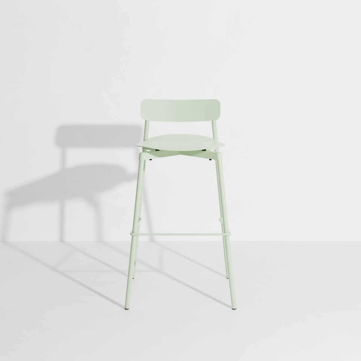 Tabouret de bar Fromme 75 cm de Tom Chung - Petite Friture-Vert pastel-The Woods Gallery