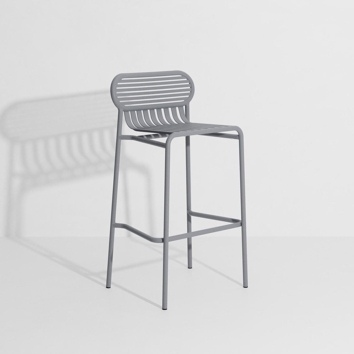 Tabouret de bar Week-End de Studio Brichet-Ziegler - Petite Friture-Gris pierre-The Woods Gallery