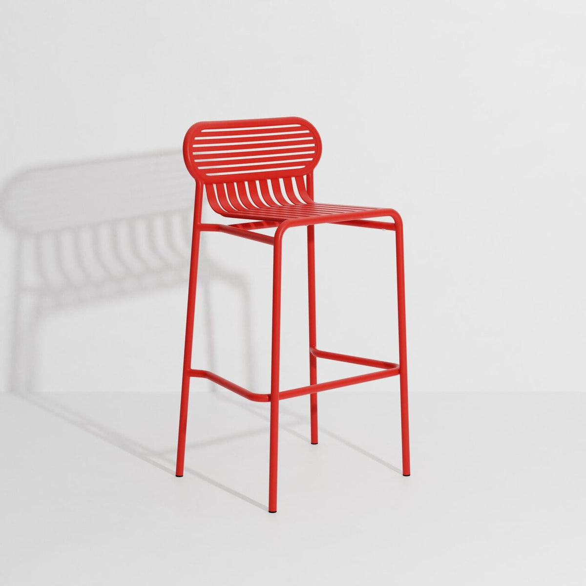 Tabouret de bar Week-End de Studio Brichet-Ziegler - Petite Friture-Rouge-The Woods Gallery