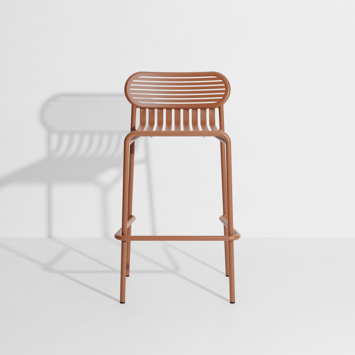 Tabouret de bar Week-End de Studio Brichet-Ziegler - Petite Friture-Terracotta-The Woods Gallery