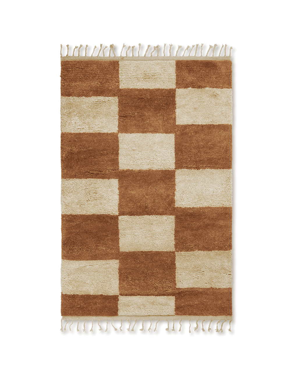 Tapis Mara - Ferm Living-Large-Dark Brick-The Woods Gallery