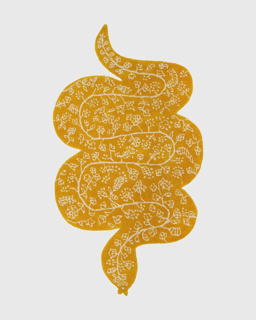 Tapis Serpent - Bongusta-Moutarde-The Woods Gallery