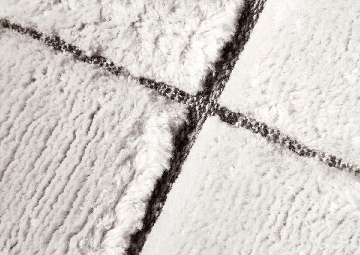 Tapis rectangulaire Sahara Grid 200x300cm - Cassina-Gris clair-The Woods Gallery