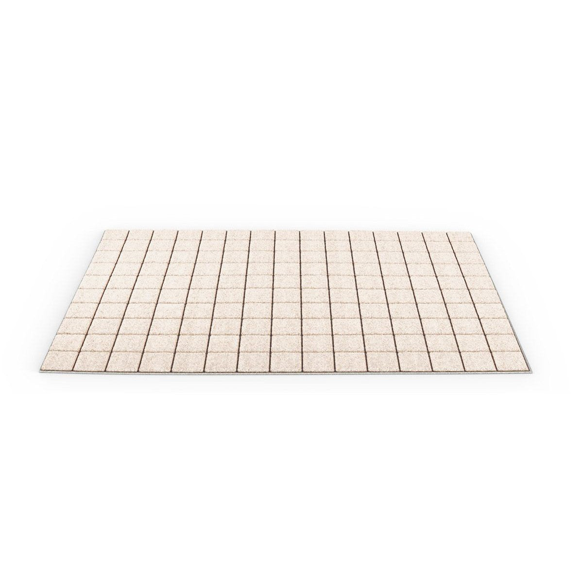 Tapis rectangulaire Sahara Grid 200x300cm - Cassina-vue en perspective, motif quadrillé clair-Cassina