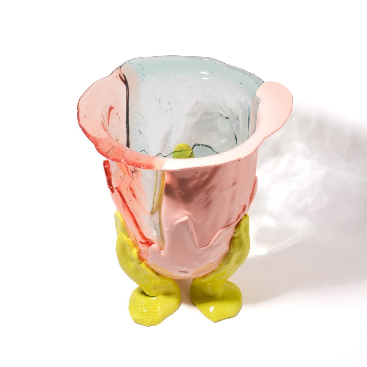 Vase Amazonia - Aqua, Ruby clair, Saumon, Fluoro Yellow de Gaetano Pesce - Fish Design-S-The Woods Gallery