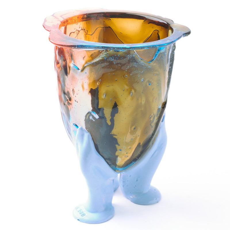 Vase Amazonia - Ruby, Light Blue, Brown, Pastel Blue de Gaetano Pesce - Fish Design-S-The Woods Gallery