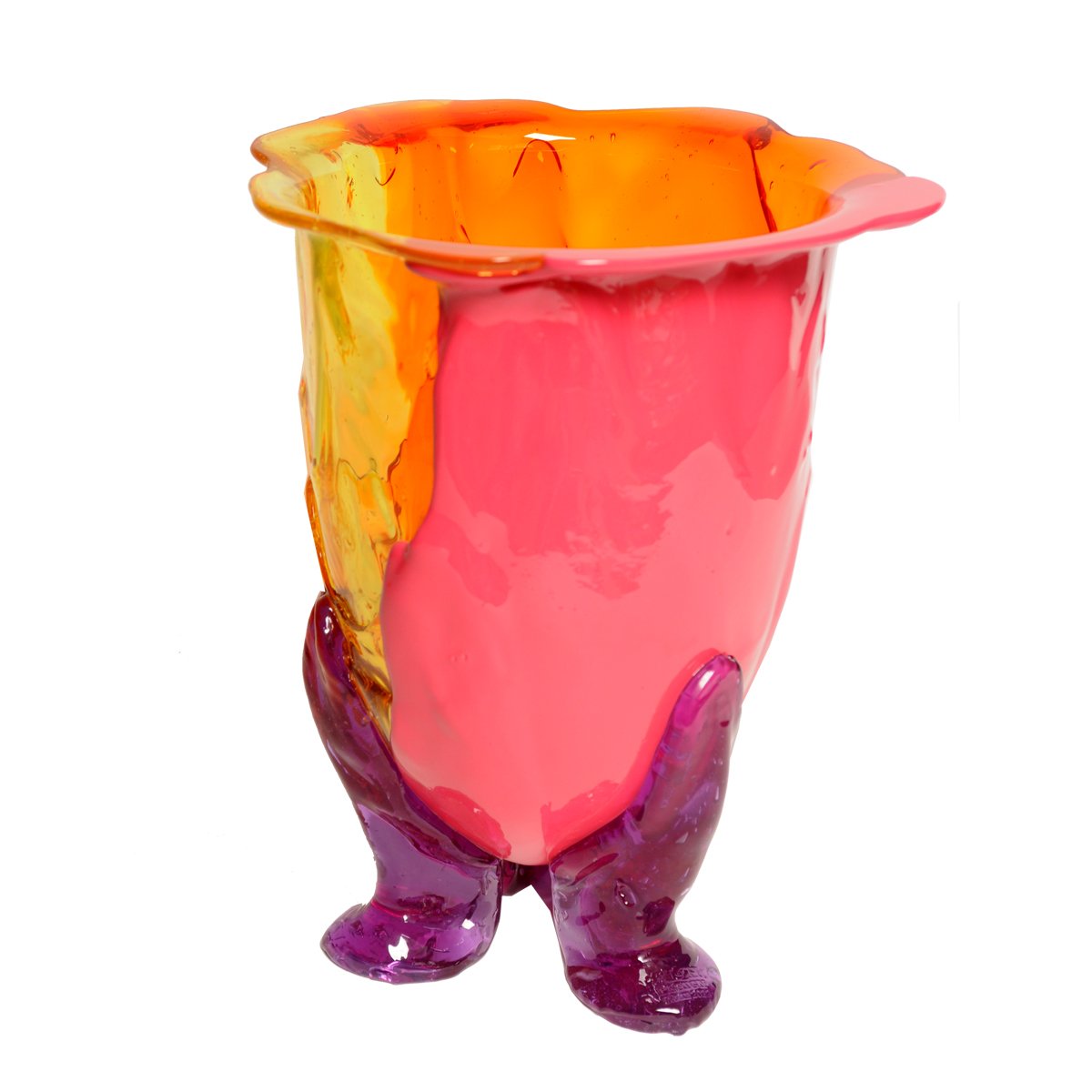 Vase Amazonia Yellow, Orange, Fuchsia, Lilac par Gaetano Pesce - Fish Design-S-The Woods Gallery
