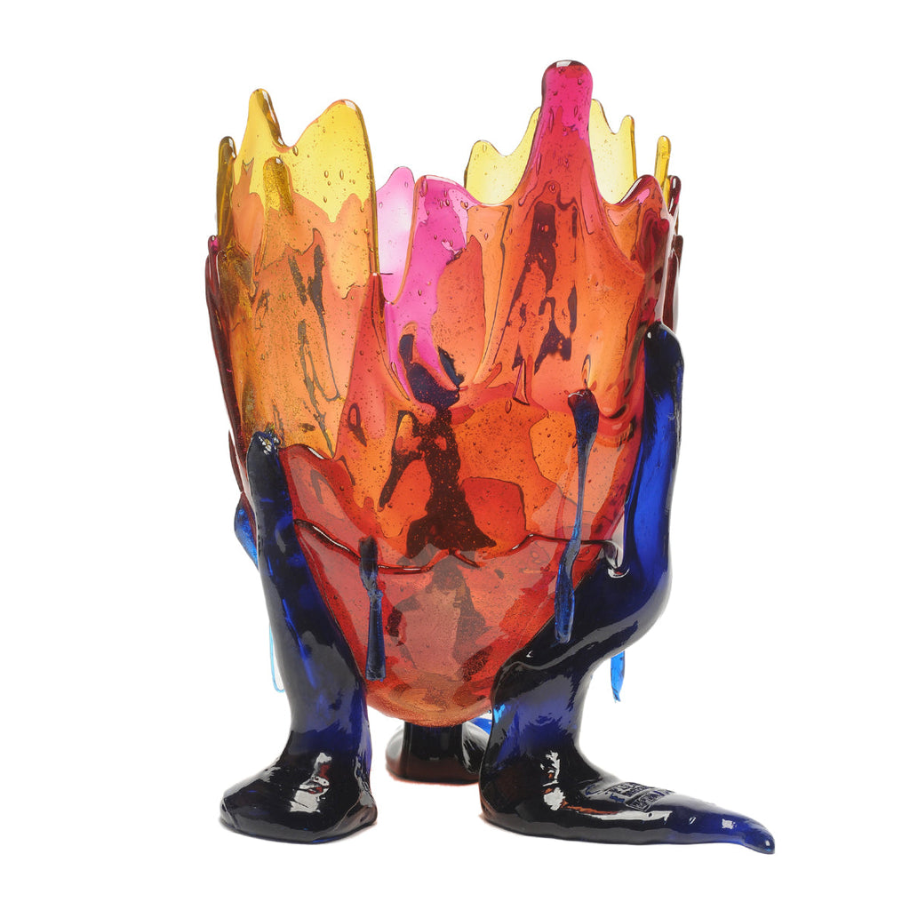 Vase Clear Special - Extra Colour - Amber, Clear Fuchsia, Blue par Gaetano Pesce - Fish Design-S-The Woods Gallery