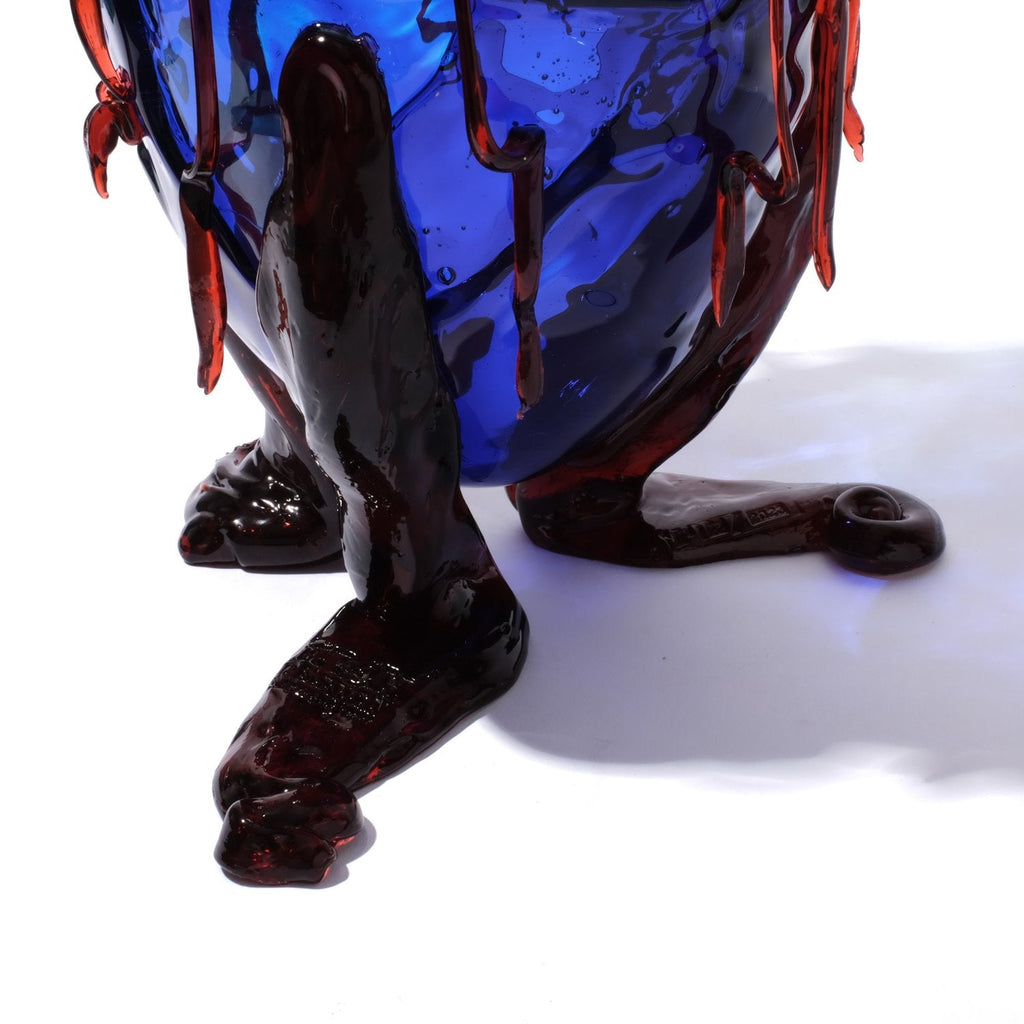 Vase Clear Special - Extra Colour - Clear Blue, Blue, Dark Ruby par Gaetano Pesce - Fish Design-S-The Woods Gallery