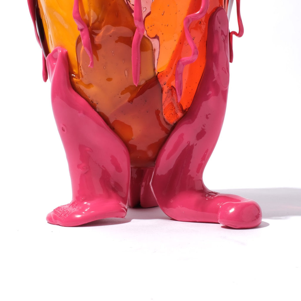 Vase Clear Special - Extra Colour - Matt Warm Yellow, Dark Ruby, Clear Pink, Matt Fuchsia par Gaetano Pesce - Fish Design-S-The Woods Gallery