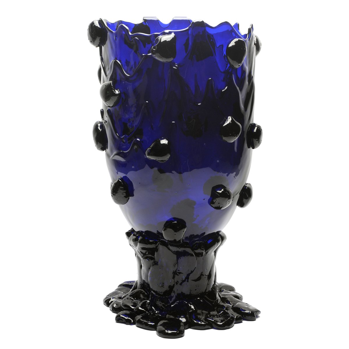 Vase Nugget - Clear Blue par Gaetano Pesce - Fish Design-S-The Woods Gallery