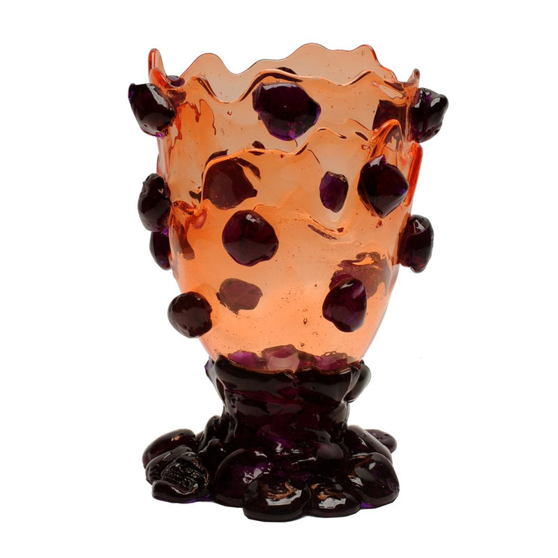 Vase Nugget - Clear Ruby, Purple par Gaetano Pesce - Fish Design-S-The Woods Gallery