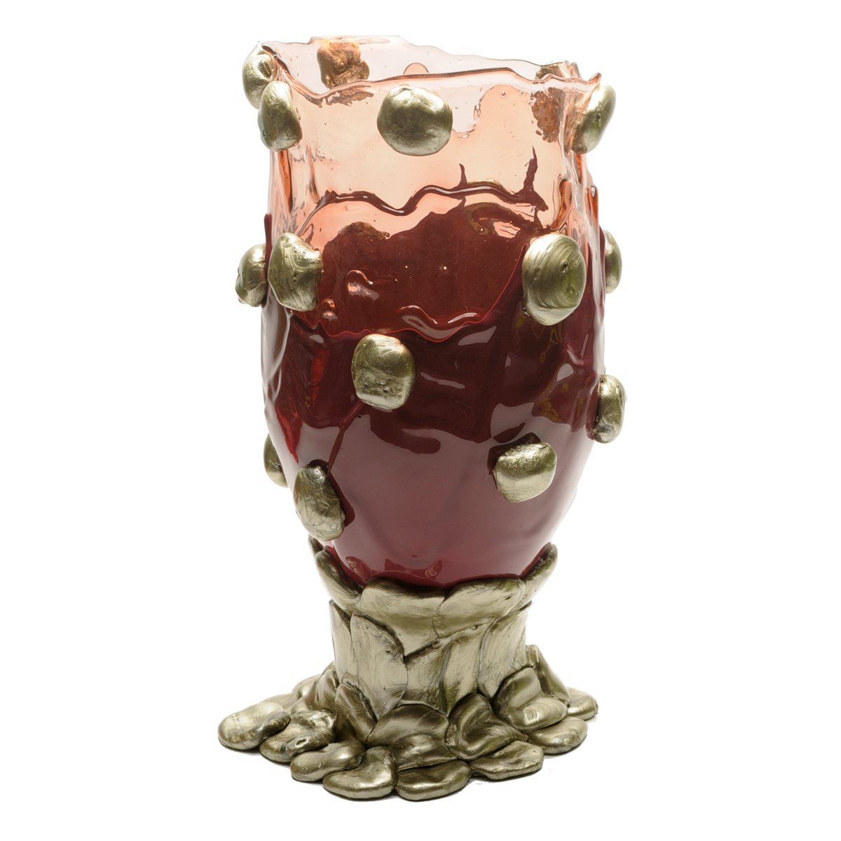 Vase Nugget Extra Colour - Clear Pink, Matt Cherry, Bronze par Gaetano Pesce - Fish Design-S-The Woods Gallery