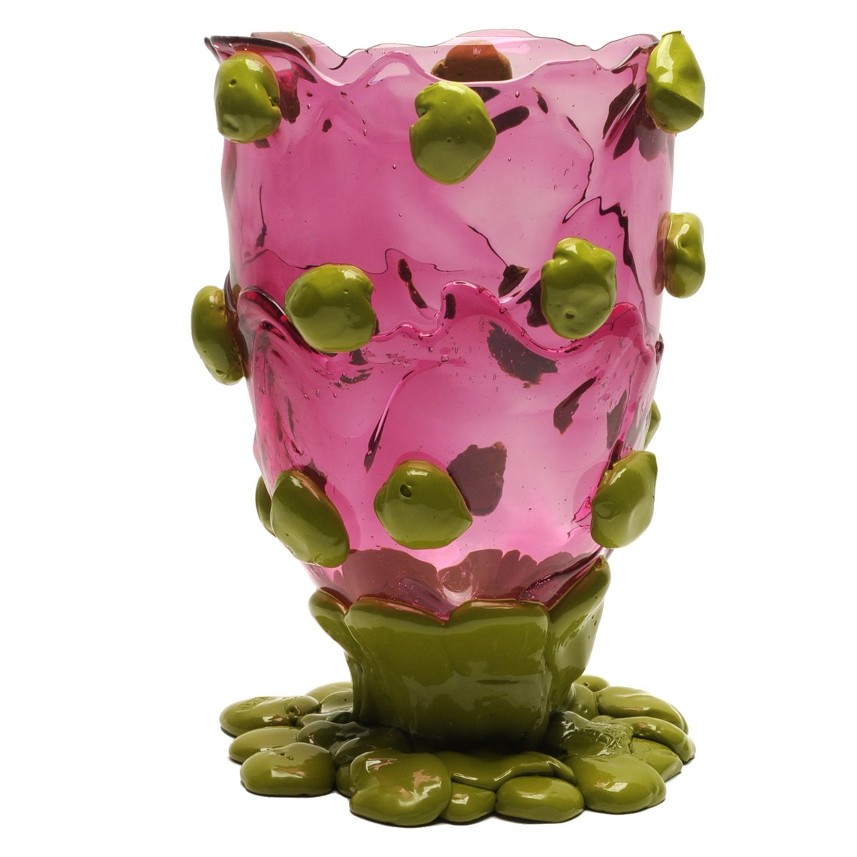 Vase Nugget - Light Fuchsia, Dust Green par Gaetano Pesce - Fish Design-S-The Woods Gallery