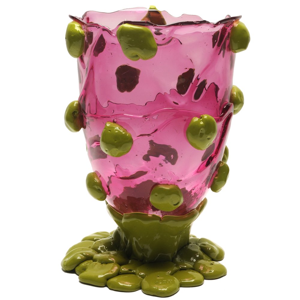 Vase Nugget - Light Fuchsia, Dust Green par Gaetano Pesce - Fish Design-S-The Woods Gallery
