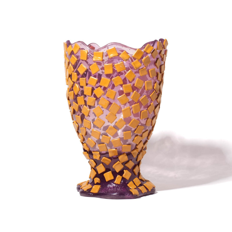 Vase Rock - Clear Lilac And Matt Ochre par Gaetano Pesce - Fish Design-S-The Woods Gallery