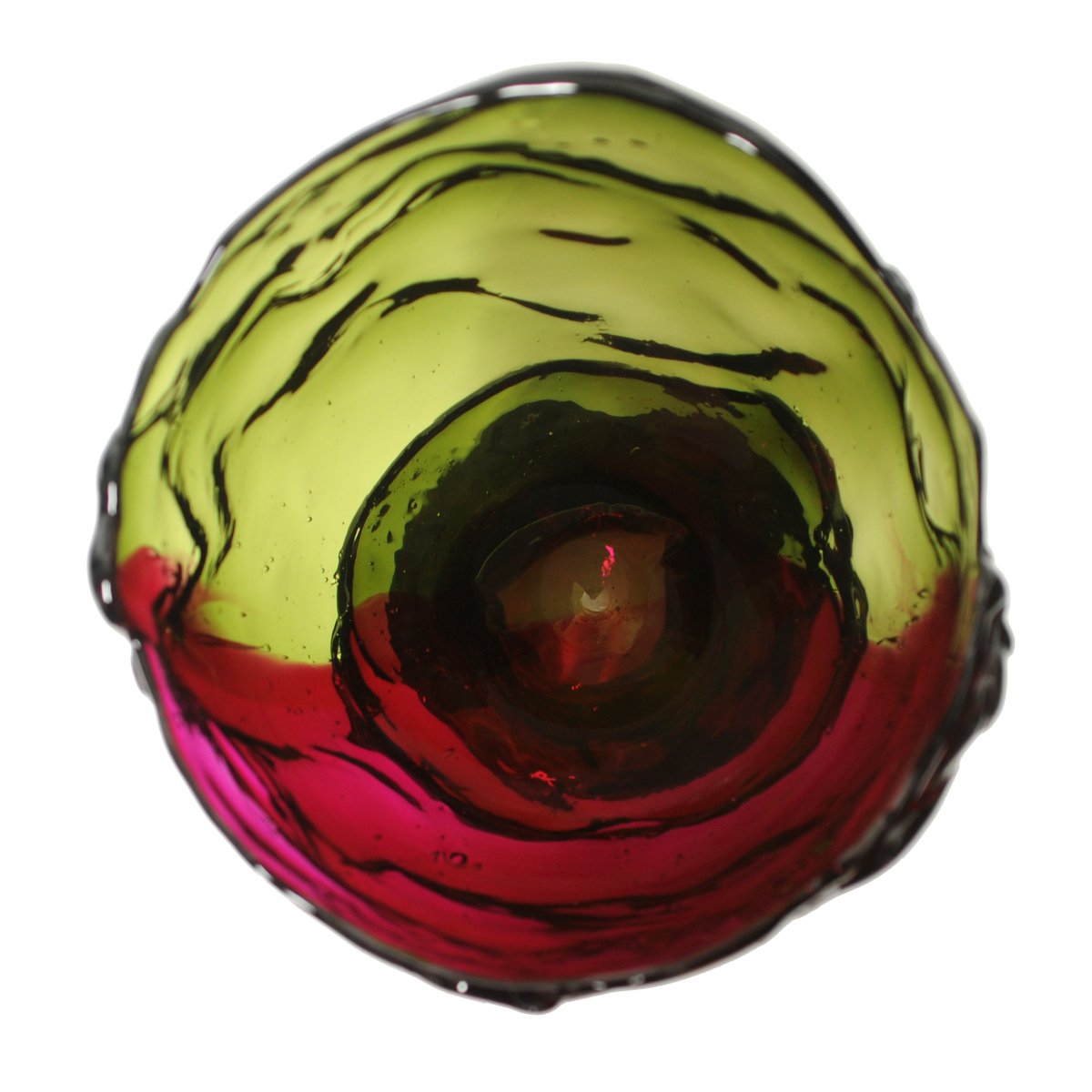 Vase Twins C - Clear Bottle Green And Clear Fuchsia par Gaetano Pesce - Fish Design-S-The Woods Gallery