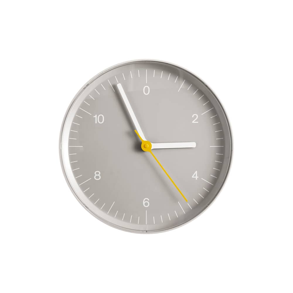 Wall Clock horloge de Jasper Morrison - Hay-Gris-The Woods Gallery