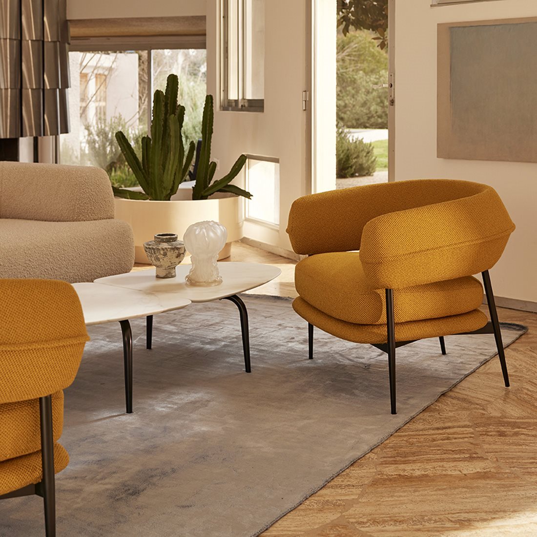 Fauteuil Nena Lounge 928 de Lanzavecchia+Wai - Zanotta, vue 1 - Zanotta