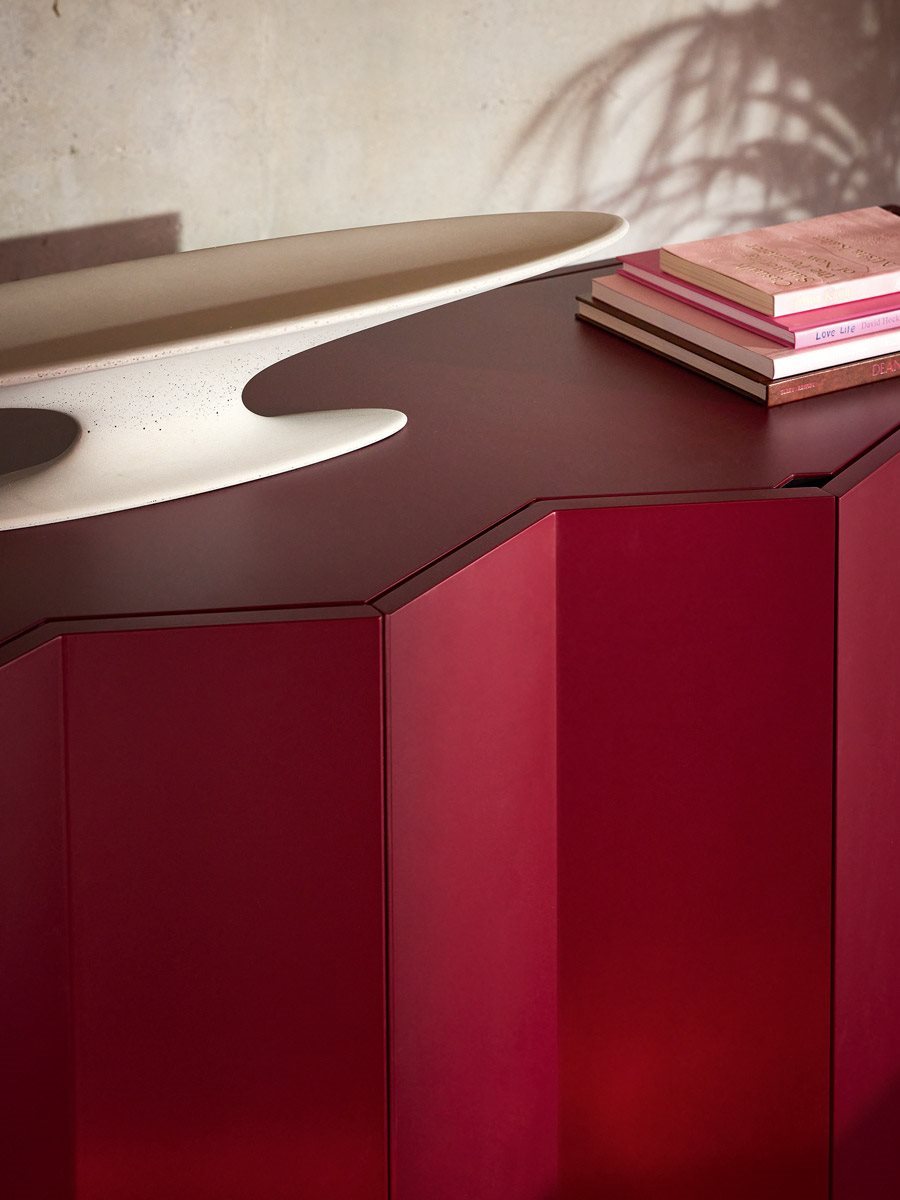 Centre de table Ara Fenice 9560 de Piero Bottoni - Zanotta, vue 2