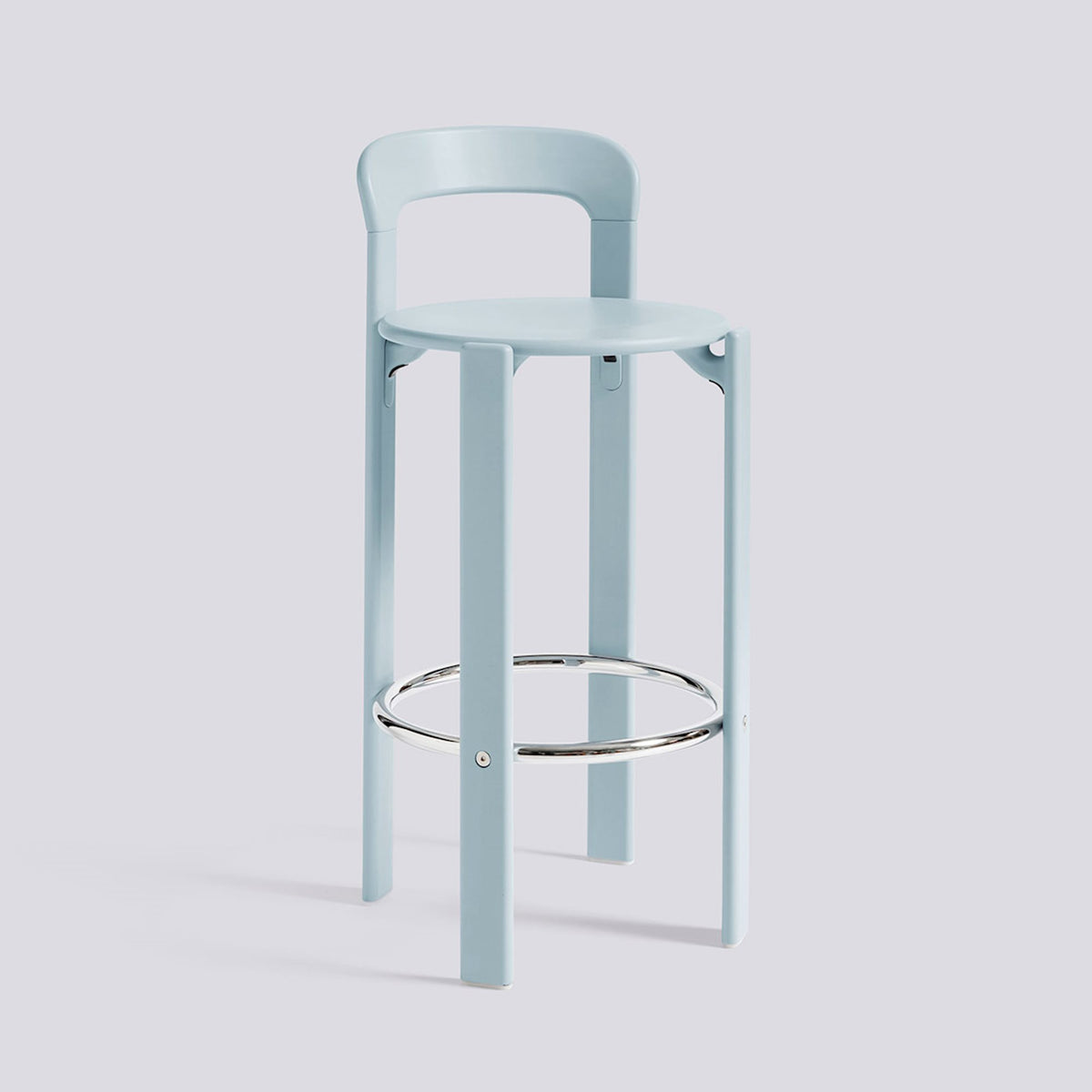 Tabouret de bar Rey par Bruno Rey - Hay-Bleu ardoise, Hauteur d&
