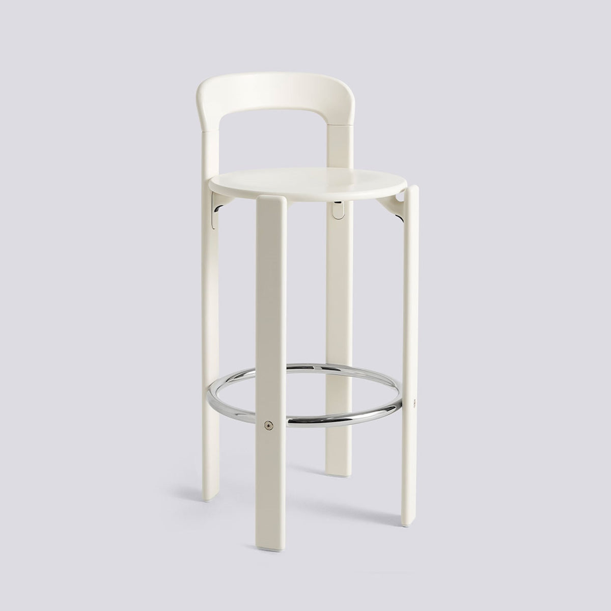 Tabouret de bar Rey par Bruno Rey - Hay-Blanc crème, Hauteur d&