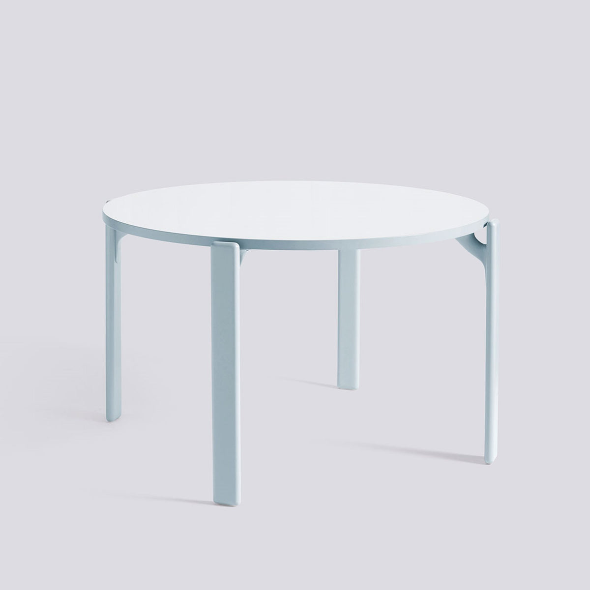 Table ronde Rey Ø 128 cm - Hay-Bleu ardoise, plateau stratifié Gull-The Woods Gallery