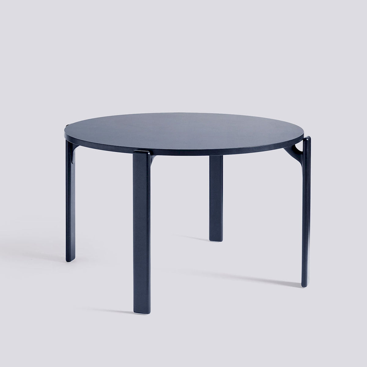 Table ronde Rey Ø 128 cm - Hay-Bleu profond, plateau stratifié bleu roi-The Woods Gallery