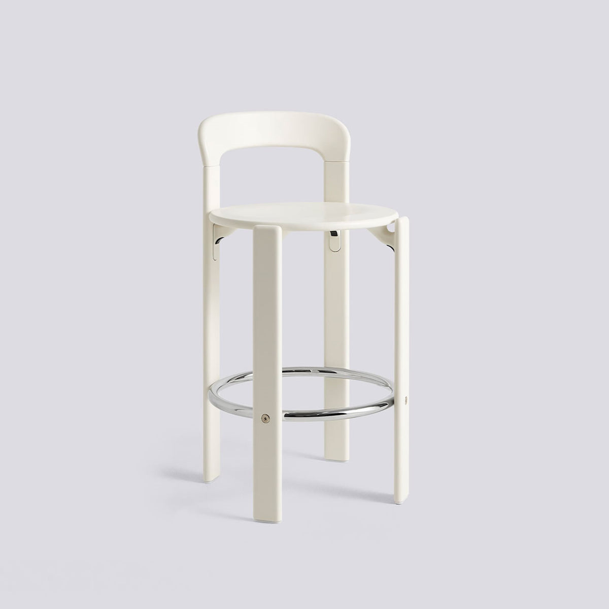 Tabouret de bar Rey par Bruno Rey - Hay-Blanc crème, Hauteur d&