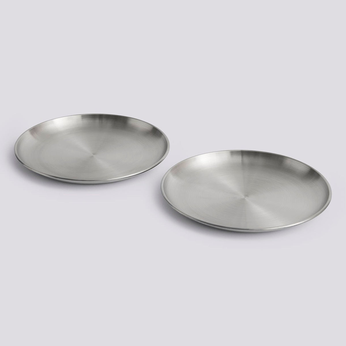 Assiette en acier (lot de 2) Outdoor Market de Jasper Morrison - Hay
