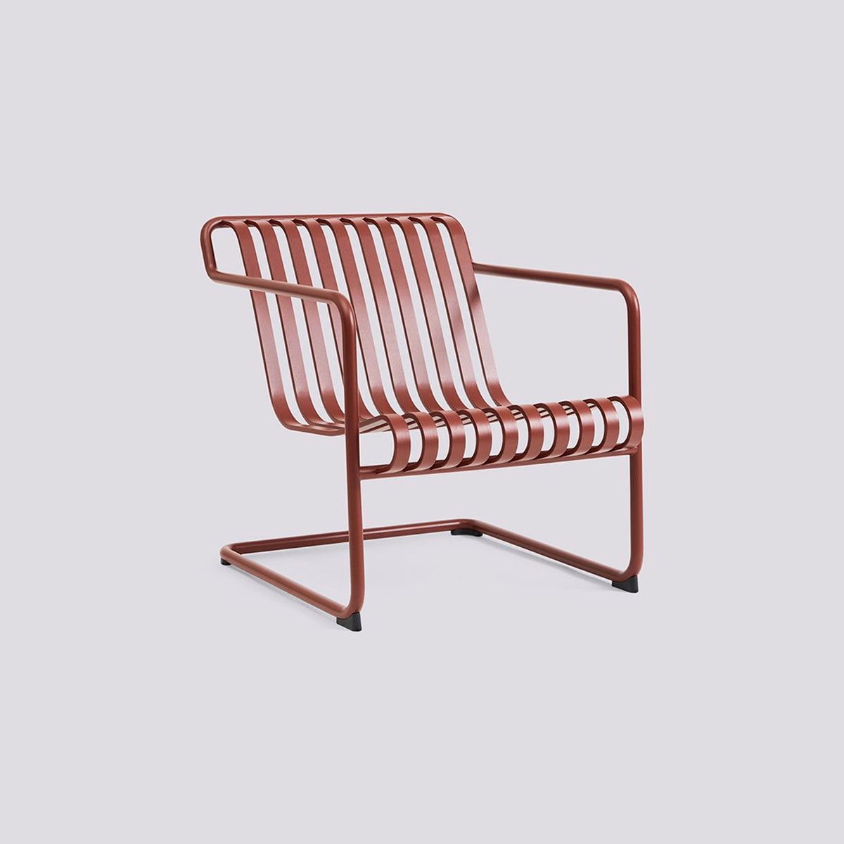 Fauteuil lounge bas Palissade Cantilever de Ronan et Erwan Bouroullec - Hay-Rouge fer-The Woods Gallery